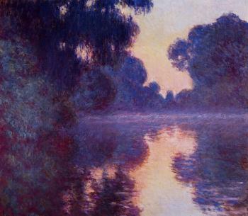 Claude Oscar Monet : Arm of the Seine near Giverny at Sunrise